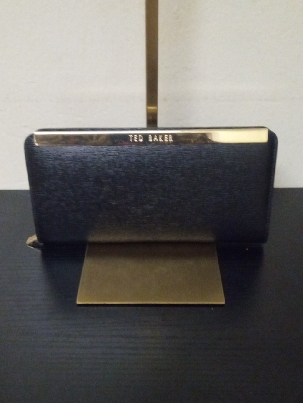 Ted Baker Epi Textured Leather Clutch